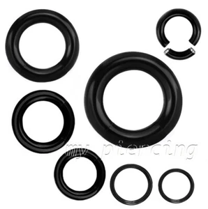 2pcs. Anodized Segment Ring Hoop Ears Cartilage Labret Septum 16G to 4G - Picture 1 of 2