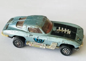 CORGI TOYS Whizz Wheels 13 Chevrolet Corvette Sting Ray Blue Lazy Bones 1/43 - Picture 1 of 6