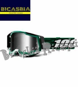 15100 - MASKE 100% RACECRAFT 2 MILORI - SILBER SPIEGELGLAS - Bild 1 von 1