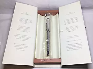 Graf Von Faber-Castell Guilloche Rhodium Fountain Pen Fine Nib New In Box - Picture 1 of 9