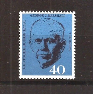 [D6024] BRD, Deutschland, 1960, postfrisch** Georg. C. Marshall, Amerikanisches Militär - Bild 1 von 1
