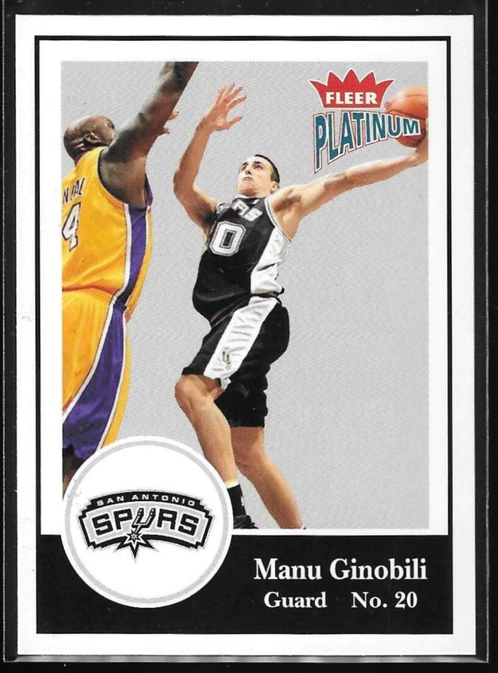 2003-04 Fleer Platinum Manu Ginobili #121 HOF - Image 1 of 2