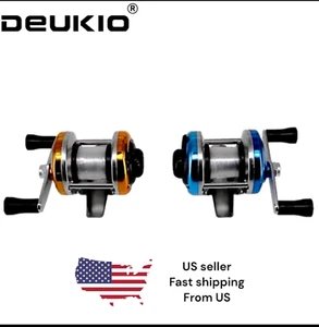 Left/Right Hand Ice FishingReel Drum Reel Lightweight 3:1 Gear Ratio Size 100🎣 - Picture 1 of 15
