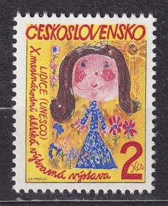 CZECHOSLOVAKIA 1982 SC#2410 MNH** stamp,  10th Lidice Intl. Children’s Drawing . - Bild 1 von 1