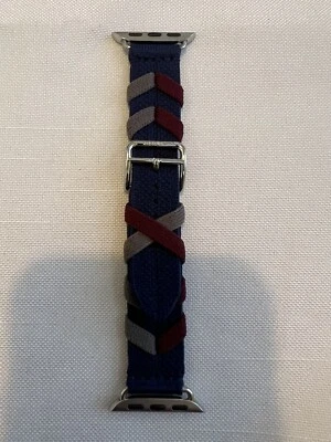 Apple Watch Hermès - 41mm Navy Bridon Single Tour Band.