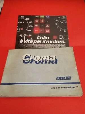 Fiat Croma CHT - ie - Turbo ie - D - Turbo D Uso e Manutenzione Originale + olio - Immagine 1 di 4
