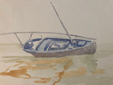Schön Gemälde Aquarell Boot Orientalistisch Georges Massa Boote Nil Ägypten?