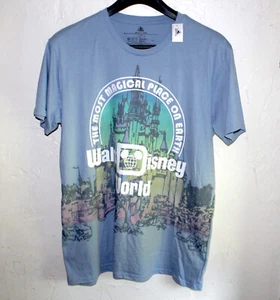 Camiseta Parque Walt Disney World XL Manga Corta Azul NUEVA Castillo Lugar Mágico - Imagen 1 de 6