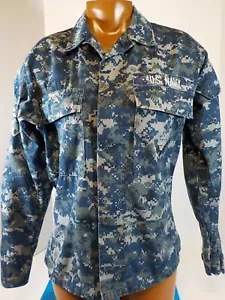 US Navy Discontinued Blueberry Arbeitsuniform L/S Bluse/Shirt XS kurz - Bild 1 von 9