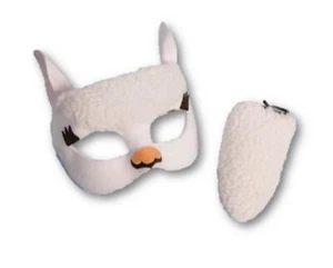 Kit de Disfraz de Máscara y Cola de Llama u Oveja Blanca Infantil - Imagen 1 de 1