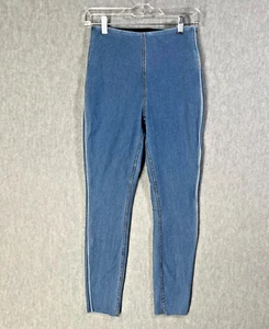 Lysse NY Recortado Jegging Mujer 5 Azul Denim Pierna Ajustada Cintura Elástica 26Wx26L - Imagen 1 de 11