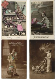 OSTEREIER GLAMOUR ECHTFOTO 200 Vintage Postkarten (L2965) - Bild 1 von 12