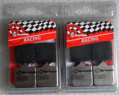 PASTILLAS FRENO CARBONO BREMBO RC 2 JUEGOS PISTA CARRERAS BMW S 1000 RR 2012 > 2014 Foto 1 de 2