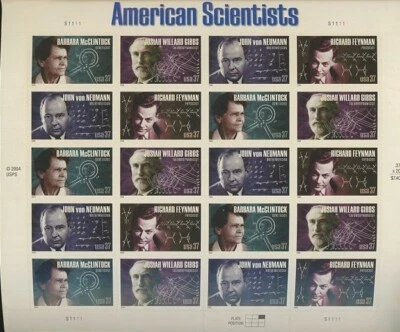 Scott 3609 2004 USPS American Scientists Sheet of 20 Stamps - Image 1 of 2