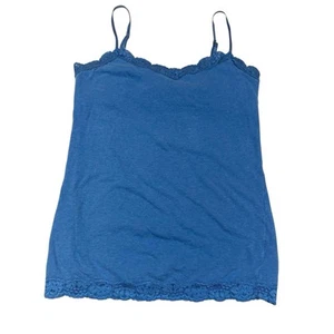 Vintage Aeropostale Damen blau Cami Tank Top Regal BH Spitzenbesatz Y2K kokett Gr. M - Bild 1 von 11