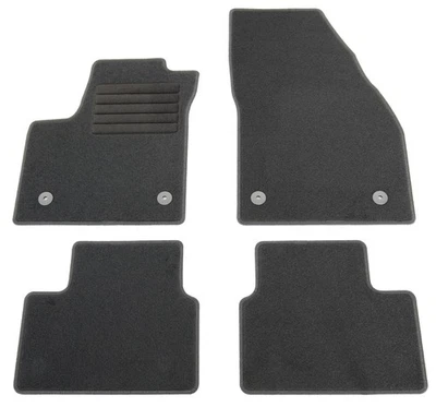 AD TUNING Fußmatten Set für Opel Meriva B 2010-2017 Autoteppiche mit 100% Passform Schwarz