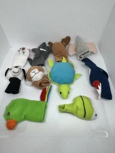Ikea Finger Puppet Set of 10 Plush Animals Fabric Toys - Picture 1 of 4