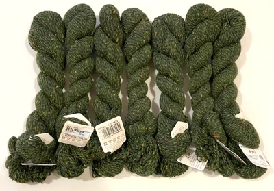 7 madejas de hilo de calcetín de tweed Rowanspun de 4 capas en color 706, caña Foto 1 de 4