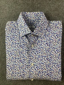 Emanuel Berg Men 100% Cotton Long Sleeve Button Up Shirt Size 15.5-39 Multicolor - Bild 1 von 11