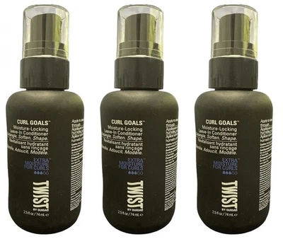 Acondicionador de viaje Twist Ouidad Curl Goals bloqueo de humedad 2,5 OZ - 3 paquetes Foto 1 de 2