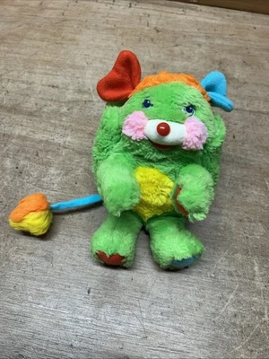 Vintage 1986 Popples Putter Stuffed Plush Lime Green/Orange Rare - Image 1 of 4