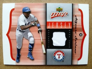 Upper Deck MVP Game Used Jersey Alfonso Soriano #GU-AS Texas Rangers 2005 - Picture 1 of 2