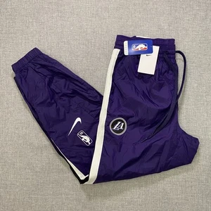 Nike Los Angeles Lakers Mens Small Courtside City Edition Purple Track Pants New - Picture 1 of 13