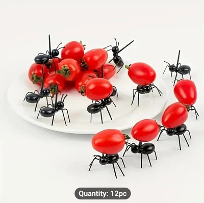 Fruit Fork Set Cute Food Skewers Party Supplies Stainless Steel Fruit Skewers - Image 1 of 2