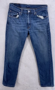 Jeans uomo Levi’s 511 taglia 33x30 slim fit lavaggio medio sbiadito blu denim pantalone - Foto 1 di 13