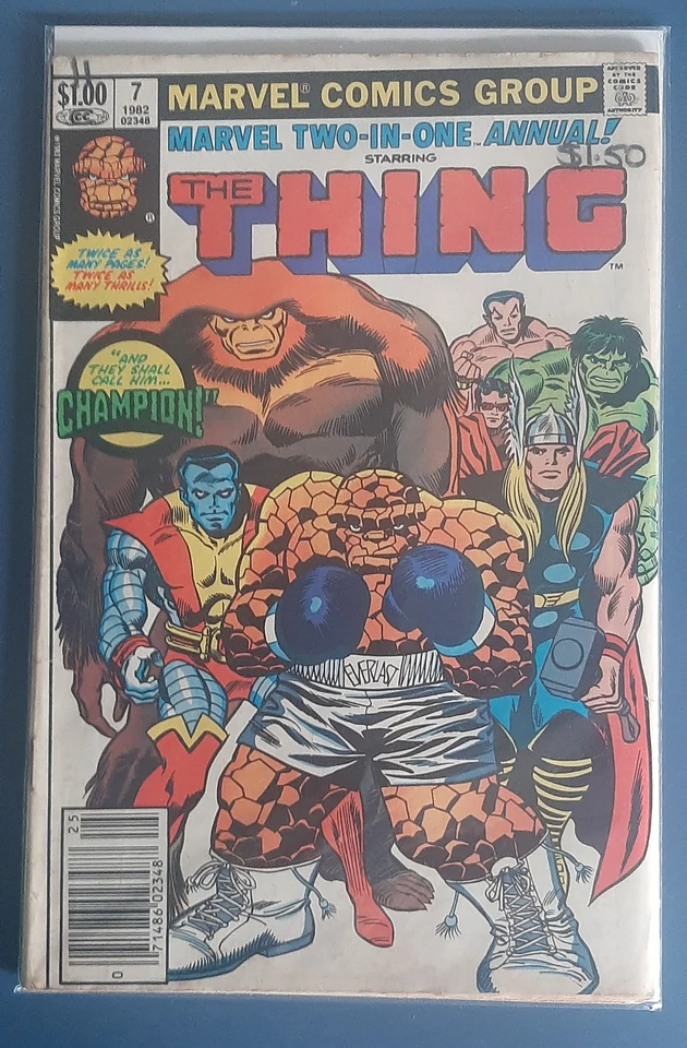 Marvel Two In One Annual #7 Marvel Comics BRONZE AGE Classic Collectors Item - image 1 of 1