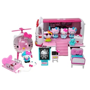 Hello Kitty Mobile Vet Clinic Van Emergency Helicopter Figures & Accessories - Picture 1 of 17