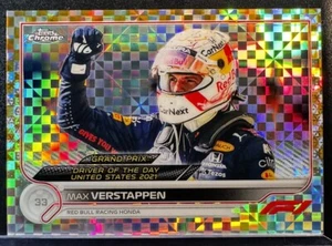 2022 Topps Chrome F1 - Verstappen #188 49/50 Gold Checkered - Picture 1 of 2