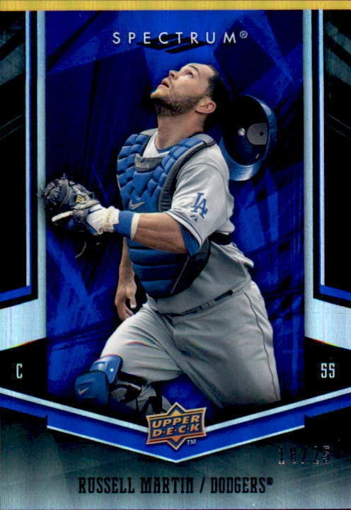 2008 Upper Deck Spectrum Blue #51 Russell Martin #18/25 (ref 7747) - Image 1 of 1