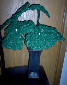 Hand crochet cold palm tree plant - Picture 1 of 8