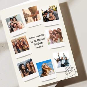 Tarjeta de cumpleaños con foto y nombre personalizada - Imagen 1 de 6
