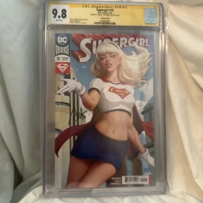 Supergirl #19 CGC 9.8 SS Signed by Artgerm - Image 1 of 2