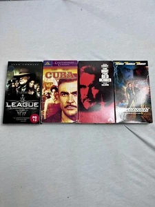 Sean Connery 4 Lot VHS Tape Movies Hunt For Red October Cuba Avengers League - Picture 1 of 14