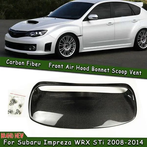 Capucha de fibra de carbono capó cuchara de ventilación apta para Subaru Impreza WRX STi 2008-2014 meses - Imagen 1 de 7