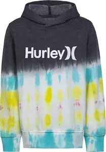 Hurley Boys Graphic Pullover Hoodie Black Small Special Process Sweatshirt - Picture 1 of 4