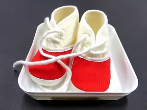 1950s TINY T Newborn Multi-Colored Baby Shoes Baby's Size 0 Made in Japan VANS - Picture 1 of 5