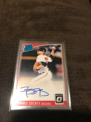 2018 Donruss Optic Rated Rookie Jimmie Sherfy Auto #RRS-JS - Image 1 of 2