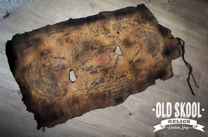 The Goonies High Quality Canvas Replica Movie Prop Pirate Treasure Map Retro 80s - Picture 1 of 5