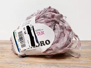 trendsetter quadro yarn. rose 5878 . 82yd . dusty pink novelty bubble ribbon - Picture 1 of 3