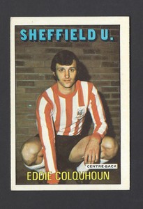 A & B C GUM - FOOTBALLERS (ORANGE/RED, 110-219) - #137 EDDIE COLQUHOUN, SHEFF U