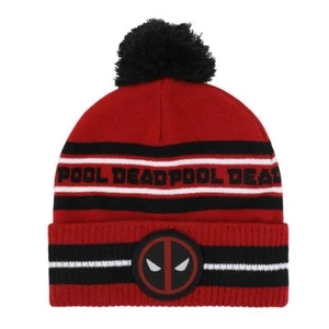 Marvel Deadpool Pom-Pom Knit Hat - Picture 1 of 4