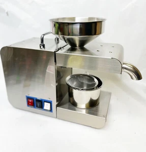 Máquina de Prensa de Aceite Eléctrica 800W Fabricante de Aceite Orgánico Saludable Extractor Expulsor - Imagen 1 de 9