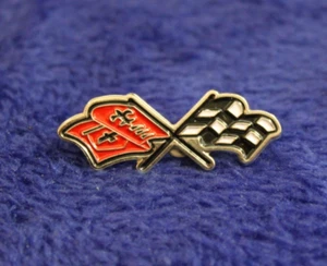 Chevy Corvette Flags Emblem Hat Lapel Pin Accessory Vette GM Bowtie - Picture 1 of 5