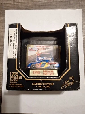 NASCAR #8 杰夫·伯顿赛车冠军 1995 年英超版 1: 64 汽车 全新带盒 — 第 1/3 张图片