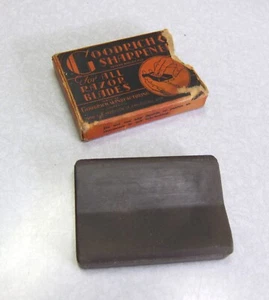 Vintage GOODRICH RAZOR BLADE SHARPENER, STROPPER, HONE - Picture 1 of 3
