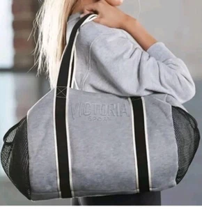 VICTORIA'S SECRET SPORT SEEBEUTEL FITNESSSTUDIO REISETASCHE WOCHENENDE GRAU NEU MIT ETIKETT $ 88 - Bild 1 von 7